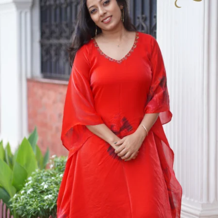 red fendy kaftan